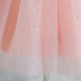 Kids Cute Bow Princess Flower Lace Tulle Short Party Dress