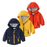 Hooded Kids Zipper Jacket Coats