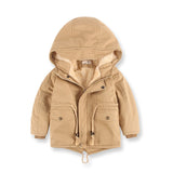 Children Winter Hooded Warm Fleece Jacket