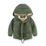 Children Winter Hooded Warm Fleece Jacket