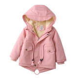 Children Winter Hooded Warm Fleece Jacket