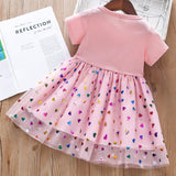 Unicorn Splicing Mesh Princess Party Dress