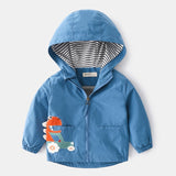 Hooded Kids Zipper Jacket Coats