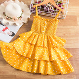 Girls Sleeveless Tulle Frock Dress