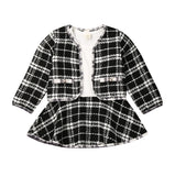 Plaid Coat & Dress Set