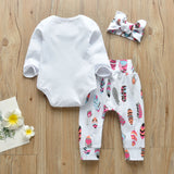 Little Sister Bodysuit & Pants Set with Headband