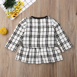 Plaid Coat & Dress Set