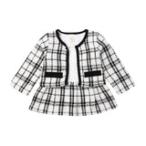 Plaid Coat & Dress Set