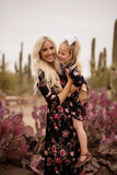 Mommy/Daughter Vestido Robe Dress