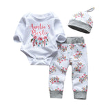 Cotton Long Sleeve Top/Pants/Headband Set