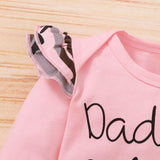 Daddy's Little Girl Bodysuit and Pants Set with Headband