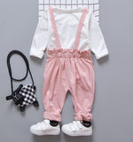 Cute Animal Full Sleeved Top & Overall Set