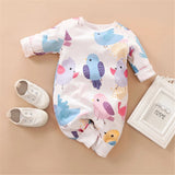 Dinosaur Print Baby's Rompers